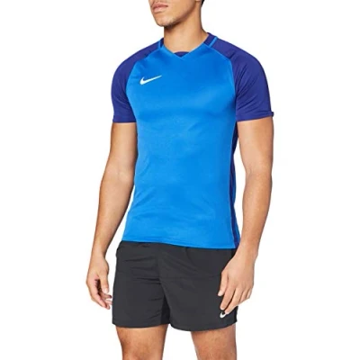 Abbildung von Nike Herren Trophy III Jersey Shortsleeve Trikot, Royal Blue/Deep Blue/White, S