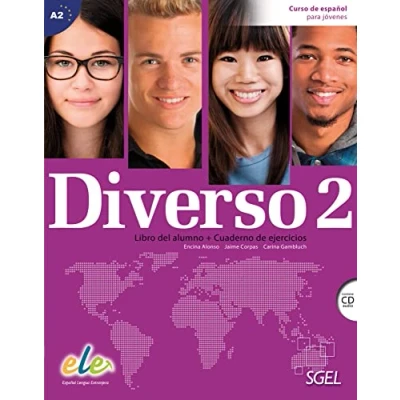 Abbildung von Diverso 2: Curso de español para jóvenes / Kurs und Arbeitsbuch mit MP3 CD (Diverso (Jugendliche))