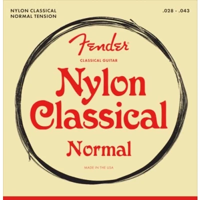 Abbildung von Fender Nylon Guitar Strings, 100 Clear/Silver, Tie End, Gauges .028 .043, (6)