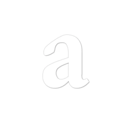 Abbildung von Buchstaben Aufkleber a in Weiß I Serifen Höhe 10 cm selbstklebende Haus Nummer Ergänzung, Buchstabe zum Aufkleben für Außen, Briefkasten, Tür wetterfest kfz463a