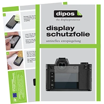Abbildung von dipos I 5X Schutzfolie matt kompatibel mit Leica SL2 Displayschutz Folie