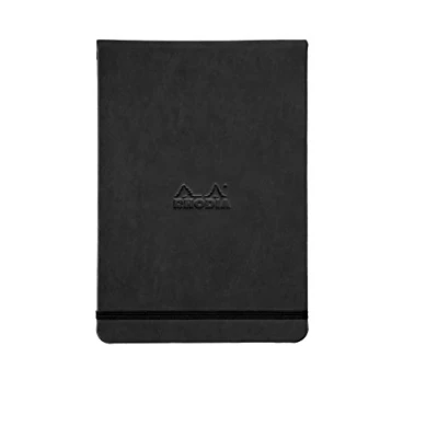 Abbildung von Rhodia 118349C Notizbuch Webnotepad DIN A5, 96 Blatt abtrennbar liniert 90 g, 1 Stück, Schwarz