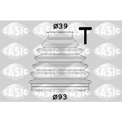 Abbildung von SASIC 1900015 Achsmanschette radseitig Thermoplast PEUGEOT: 407 SW, Limousine, 307 Schrägheck, CITROËN: C4 Picasso 1, Coupe