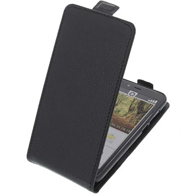 Abbildung von foto kontor Tasche kompatibel mit Emporia Smart 3 Mini Smartphone Flipstyle Schutz Hülle schwarz