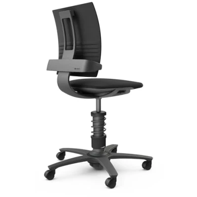 Abbildung von aeris 3Dee ergonomischer Bürostuhl Schreibtischstuhl mit einzigartiger Rückenlehne ohne Armlehne Drehstuhl, stufenlos höhenverstellbar 42 56 cm