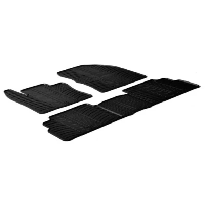Abbildung von Gledring 0264 Fußmattensatz Gummi vorne und hinten 5 schwarz 750mm 550mm TOYOTA: Verso