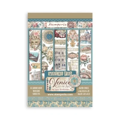 Abbildung von Stamperia Venice City of Art A5 Washi Pad (8pcs) (SBW21)