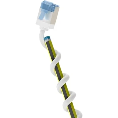Abbildung von goobay 74339 CAT 6A Patchkabel slim/Ultraflexibles RJ45 Netzwerkkabel U/FTP CU/Dünnes Ethernet Kabel mit kurzen Steckern / 10 Gbit/s LSZH, Knickschutz/weiß 7,5m