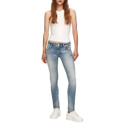 Abbildung von LTB Jeans Damen Molly 200 Slim Low Rise Basic 5 Pocket Light Wash Blau aus Baumwollgemisch Größe W26L30