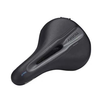Abbildung von Terry Fisio GT Men Sattel mit Light FeC Stahl Gestell und DuraLux Microfiber Obermaterial in der Farbe Schwarz, Sitzbreite: 9cm 12cm, 423 001 67