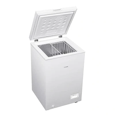 Abbildung von homeX Gefriertruhe FT1020 W, 54.5 cm breit, 98 l, Tiefkühltruhe, L Nutzinhalt, Super Frost Funktion, weiß