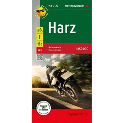 Abbildung von Harz, Motorradkarte 1:150.000, freytag &amp; berndt: Toureninfos, GPX Tracks, wasserfest und reißfest (freytag berndt Motorradkarten)