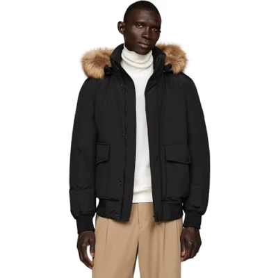Abbildung von Tommy Hilfiger Rockie Bomber Daunenjacke, Herren, Größe: XXL, Black