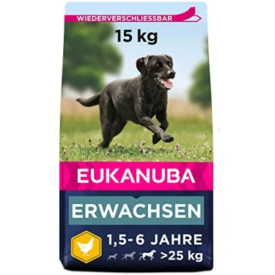 Abbildung von 15kg Eukanuba Adult Large Huhn (WEG=WEG, max 2 pro Bestellung)...