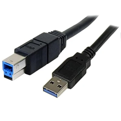 Abbildung von StarTech.com 3m schwarzes SuperSpeed USB 3.0 A auf B Kabel St/St Anschlusskabel