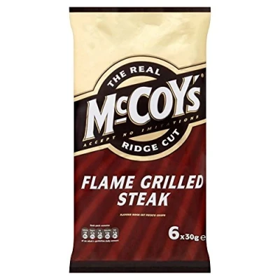 Abbildung von Mccoys Grat Schnitt Chips Flamme Gegrilltes Steak (6X30G)