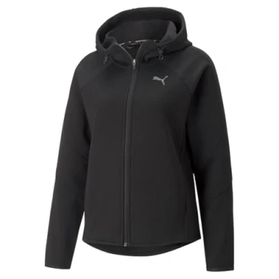 Abbildung von PUMA Damen Evostripe Winterized Hoodie mit durchgehendem Reißverschluss Schweiß, Schwarz, M