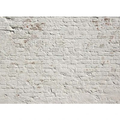 Abbildung von living walls Fototapete &quot;Designwalls Brick White&quot;, Vlies, Wand, Schräge, Decke