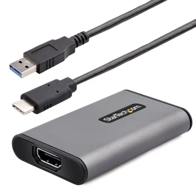 Abbildung von StarTech.com USB 3.0 Video Grabber, 4K 30Hz Capture Gerät, UVC, Aufnehmen &amp; Live Stream, Bildschirm Aufnahme, HDMI auf Videograbber, A/C, TB3 Kompatibel Windows/Mac (4K30 CAPTURE)