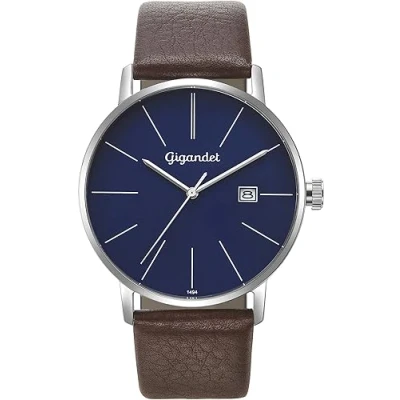 Abbildung von Gigandet Herren Analog Japanisches Quarzwerk Uhr mit Leder Armband AVG42 12