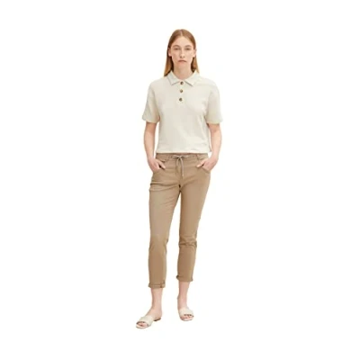 Abbildung von TOM Tailor Tapered Relaxed Pants Jeans Slim Fit, Damen, Größe: 42x28, Dark sepia