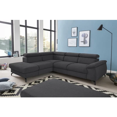 Abbildung von COTTA Polstergarnitur &quot;Komaris&quot;, (Set), Set: bestehend aus Ecksofa und Hocker, frei im Raum stellbar