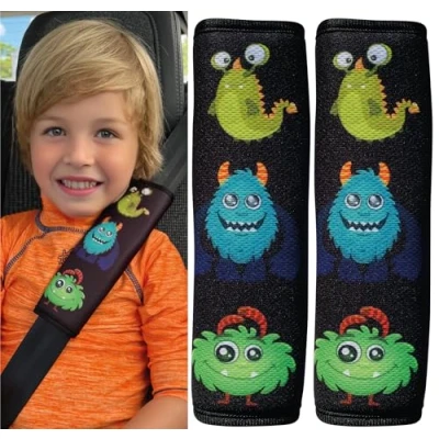 Abbildung von HECKBO 2x Auto Gurtpolster Monster