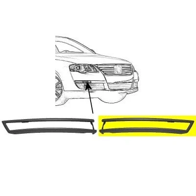Abbildung von VAN WEZEL 5839581 Blende, Stoßfänger vorne links VOLKSWAGEN: Passat B6 Variant, Limousine