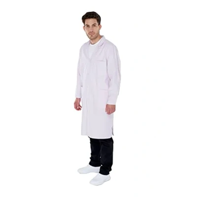 Abbildung von Herren Laborkittel unisize 2te Wahl Baumwolle weiß Labor Kittel Mantel S XXL (XS, Weiß)