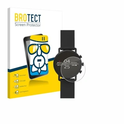 Abbildung von BROTECT Schutzglas für Skagen Smartwatch Falster 2 Schutzfolie Panzer Folie Glas [Extrem Kratzfest 9H, Anti Fingerprint, Ultra Transparent]