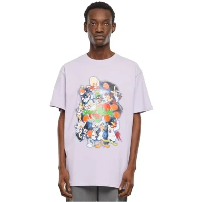Abbildung von Upscale by Mister Tee Space JAM Teamwork Tshirt print, Herren, Größe: Large, Lilac