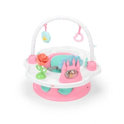Abbildung von Bright Starts, Disney Prinzessinnen SuperSeat, lustiger Kindersitz für Babys zum Sitzen, Spielen &amp; Essen, Kinder von 4 Monaten bis Jahren, Rosa