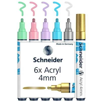 Abbildung von Acryl Marker Schneider Paint it 320, etui 6st.