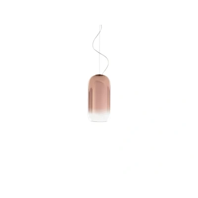 Abbildung von Artemide Gople Mini Hängeleuchte kupfer/silber
