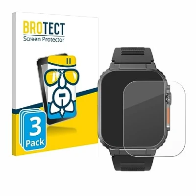 Abbildung von BROTECT Schutzglas für Njord Gear The Indestructible Smartwatch Ultra (3 Stück) Schutzfolie Panzer Folie Glas [Extrem Kratzfest 9H,