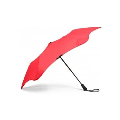 Abbildung von Blunt Metro 2.0 Taschenschirm Regenschirm rot kompakt &amp; sturmfest 100 cm Ø Innovatives patentiertes Design getestet im Windkanal