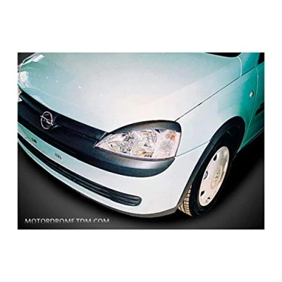 Abbildung von Satz Scheinwerferblenden kompatibel mit Opel Corsa C 2000 2006 (ABS)