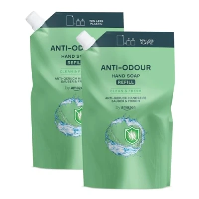 Abbildung von by Amazon Anti Odour Handseife Nachfüllpack, 2 x 1000 ml