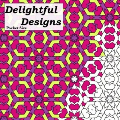 Abbildung von Pocket Size Delightful Designs: Relaxing On The Go Mini Coloring Book For Adults (Mini Books, Band 1)