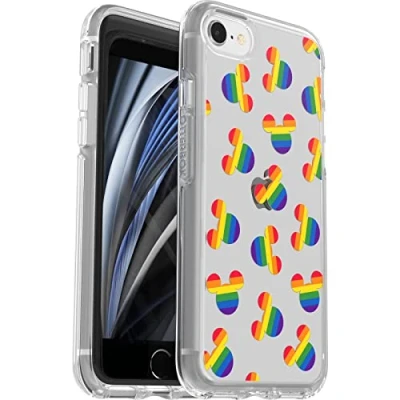 Abbildung von OtterBox Symetry Serie, transparente Schutzhülle für iPhone SE (3. und 2. Generation) 8/7, Micky Pride
