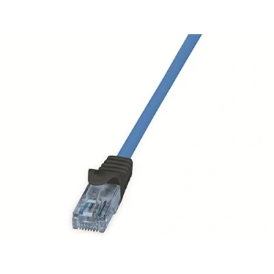 Abbildung von LogiLink CAT.6a Netzwerkkabel CPP001, U/UTP, 10G, PoE, HDBT, blau, 1m