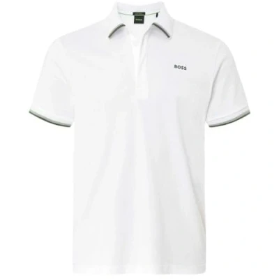 Abbildung von BOSS Paddy Heritage Poloshirt, Herren, Größe: Large, White