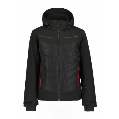 Abbildung von Icepeak SOFTSHELLJACKE &quot;H FREMONT&quot;, mit Kapuze, dezenten Logoschriftzügen und Patch am Oberarm