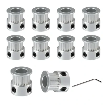 Abbildung von BZ 3D GT2 Riemenscheibe Pulley 20 Zähne 8mm Bohrung Zahnriemenscheibe Teeth bore für Drucker,CNC 6mm Breite Zahnriemen.(10 Stück)