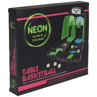 Abbildung von Out of the Blue Spiel Mini Basketball Tischspiel mit Glow in dark Effekt