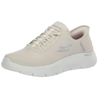 Abbildung von Skechers GO Walk Flex Damen Sneaker, Hands Free Slip Ins mit großem Einstieg, Cremeweiß, 37.5 EU Weit