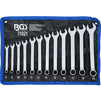 Abbildung von BGS 71021 Maul Ringschlüssel Satz SW 8 19 mm 12 tlg.