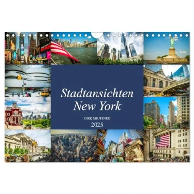 Abbildung von Stadtansichten New York (Wandkalender 2025 DIN A4 quer), CALVENDO Monatskalender