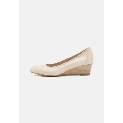 Abbildung von Tamaris Keilpumps, Damen, Größe: 38, Champagne Schuhe