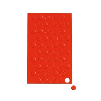 Abbildung von MAUL Magnetsymbole Kreise, Ø 1 cm, 50 St, Rot, Klein